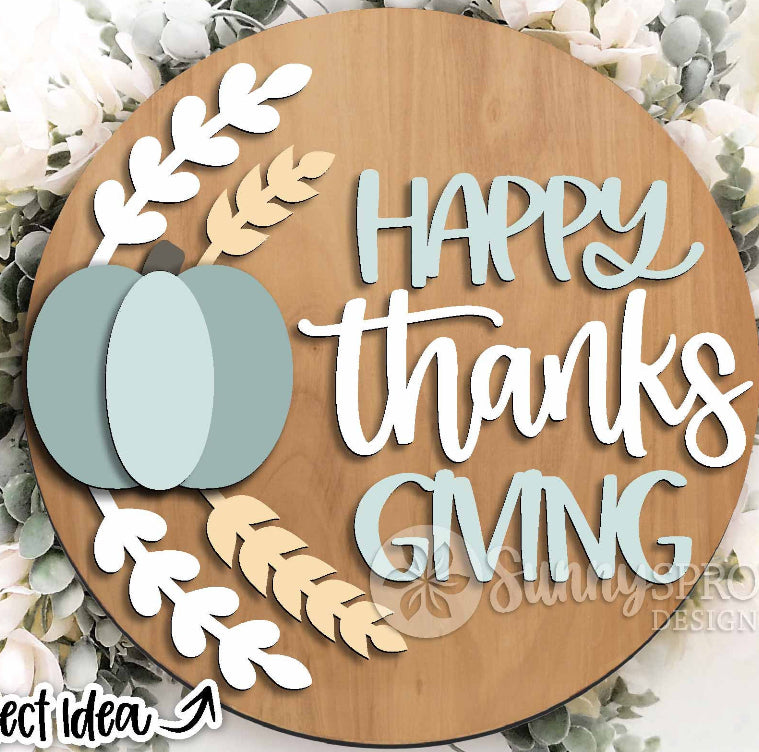 Happy Thanksgiving Sign Kit