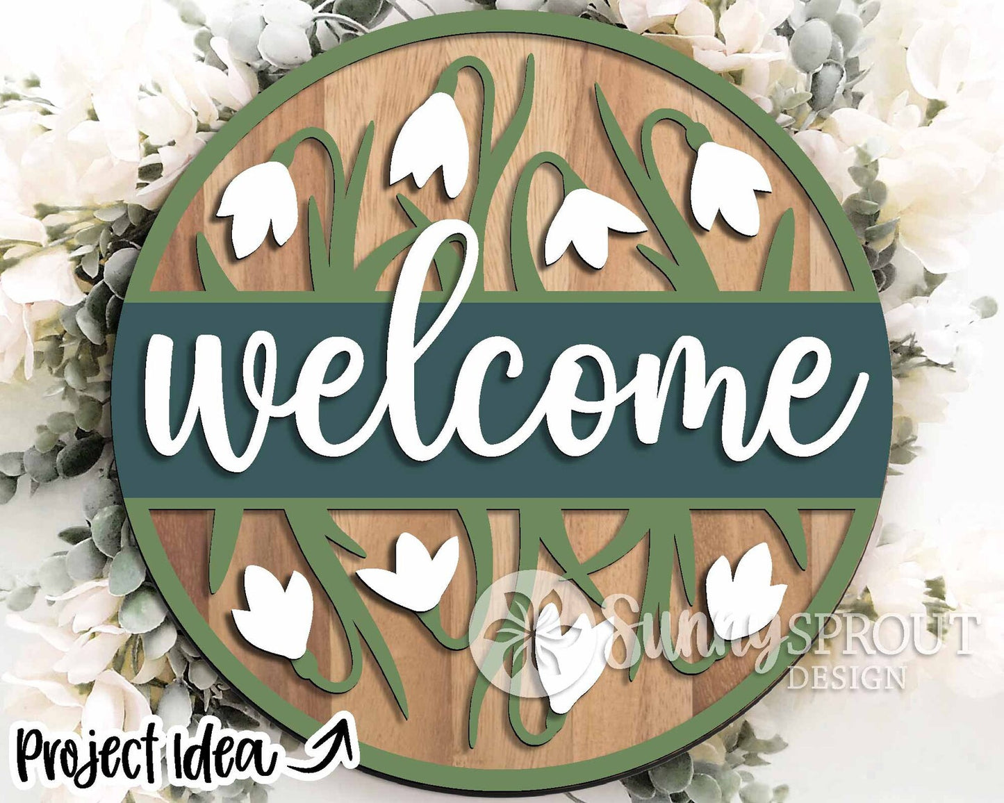 Welcome Snowdrop Sign Kit