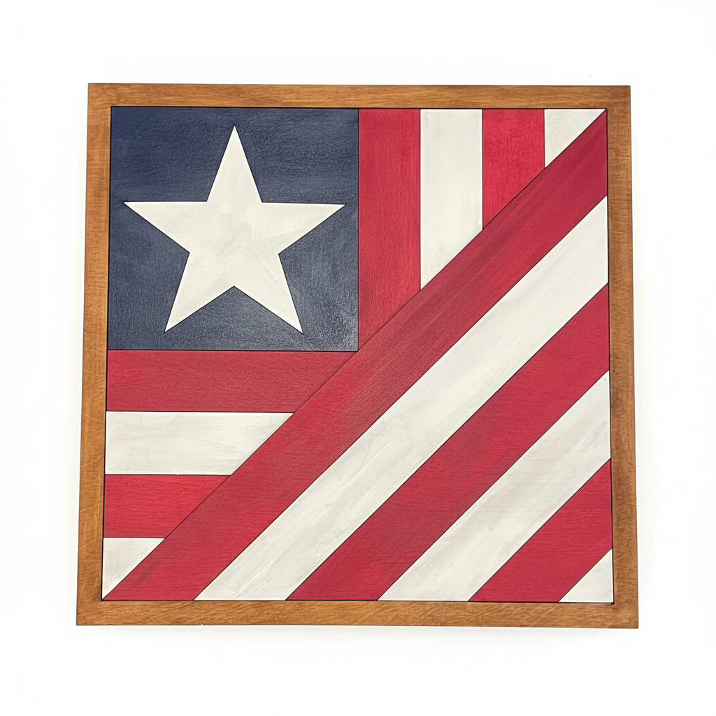 American Flag Wall/mantle sign
