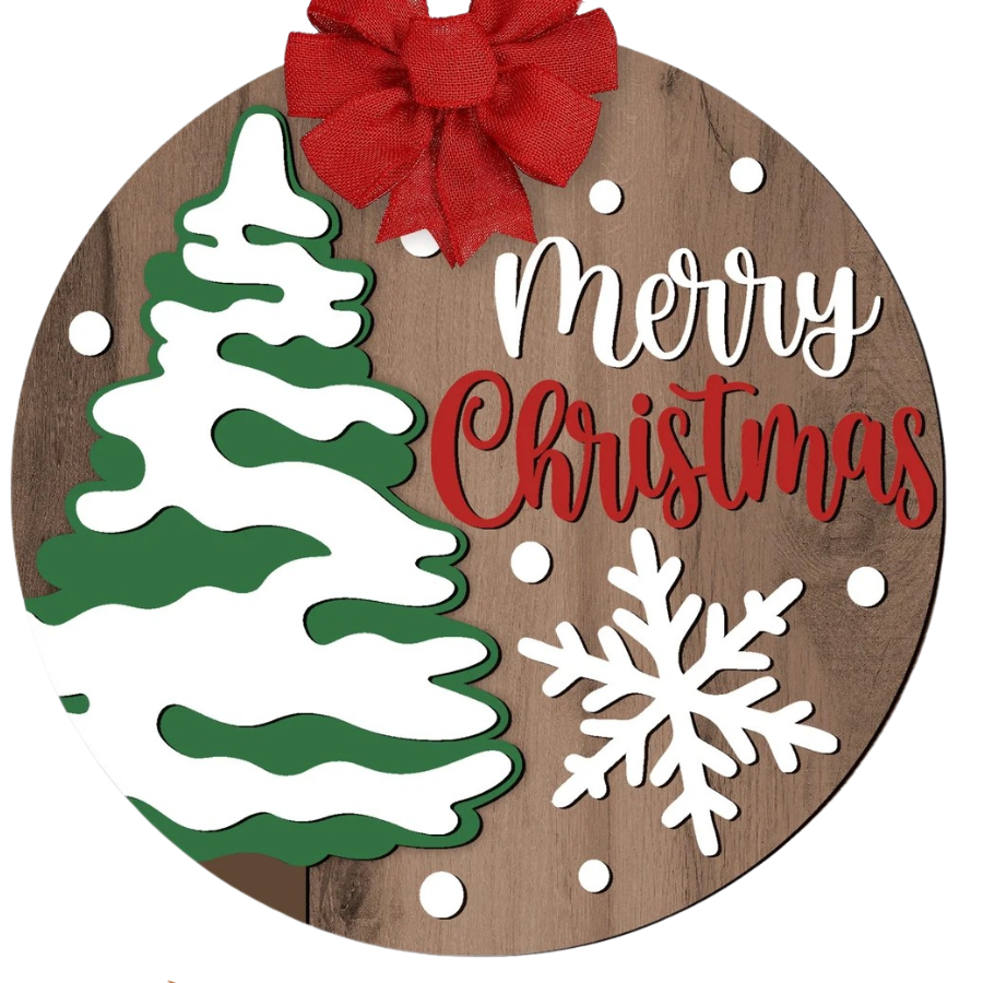 Snowy Merry Christmas Sign Kit
