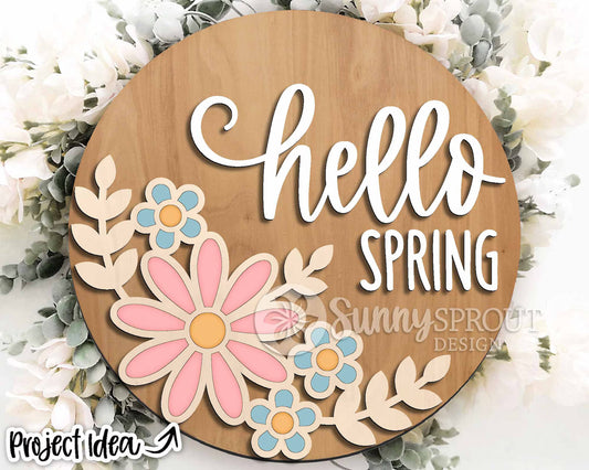 Welcome Spring Floral Sign Kit (Copy)
