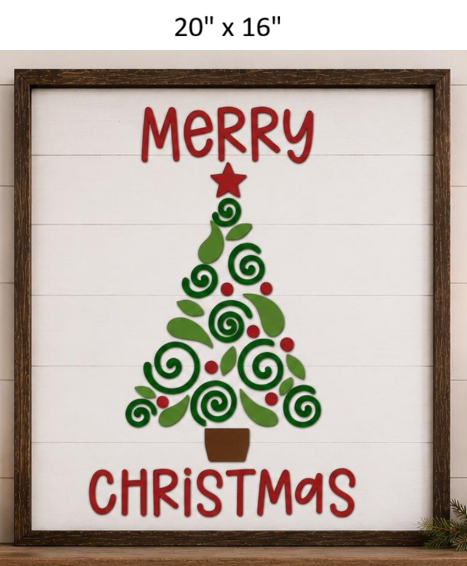 Merry Christmas Wall/mantle sign