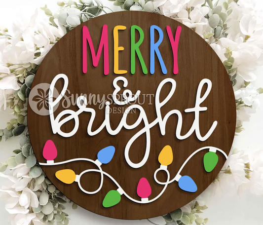 Merry and Bright Sign Kit