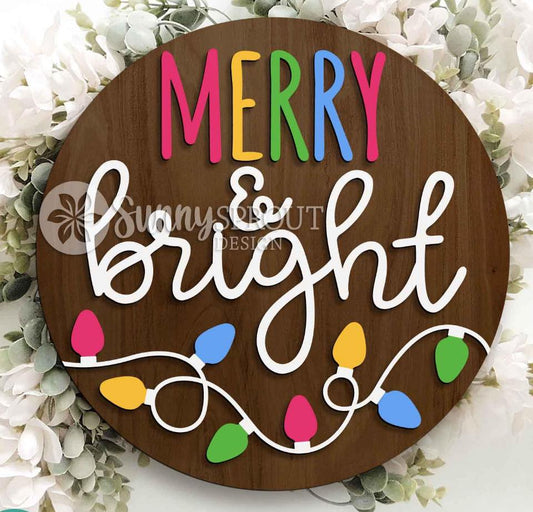 Merry and Bright Sign Kit