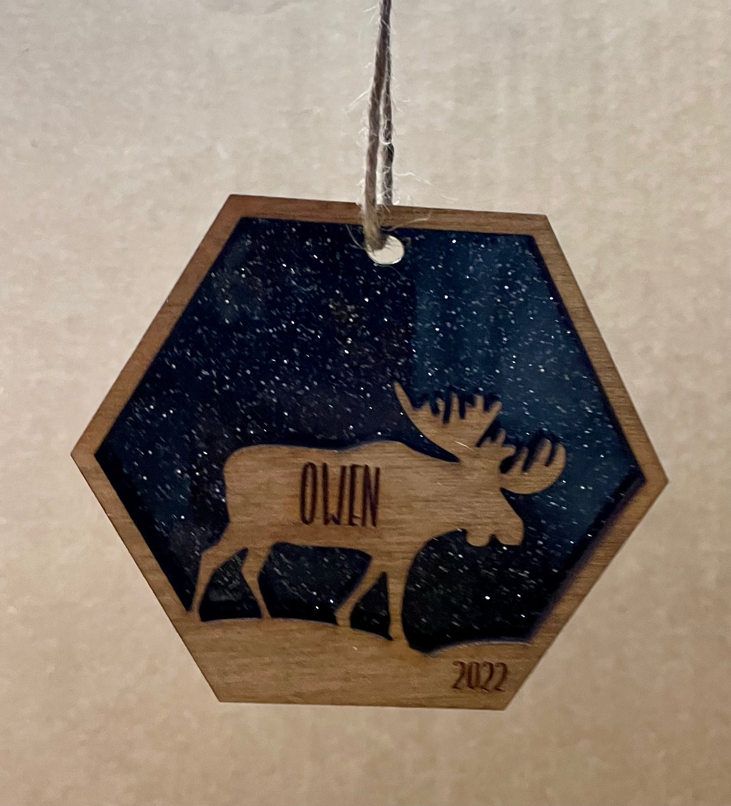 Hexagon Animal Ornament